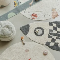 Tapis en coton lavable Rocket (85 x 135 cm)