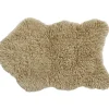 Tapis en laine Woolly Sheep beige (110 x 75 cm)