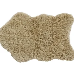 Tapis en laine Woolly Sheep beige (110 x 75 cm)