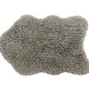 Tapis en laine Woolly Sheep gris (110 x 75 cm)