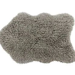 Tapis en laine Woolly Sheep gris (110 x 75 cm)