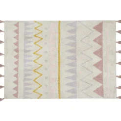 Tapis lavable azteca naturel vintage nude (120 x 160 cm)