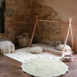 Tapis lavable Bubbly olive (120 cm)