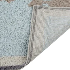 Tapis lavable carte du monde (140 x 200 cm)