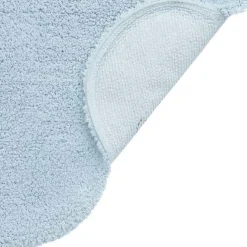 Tapis lavable en coton naturel nuage Mini Dream bleu clair (70 x 100 cm)