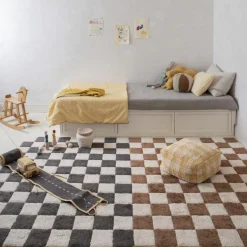 Tapis lavable Kitchen Tiles gris foncé (120 x 160 cm)