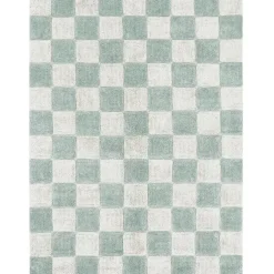 Tapis lavable Kitchen Tiles bleu-vert (120 x 160 cm)