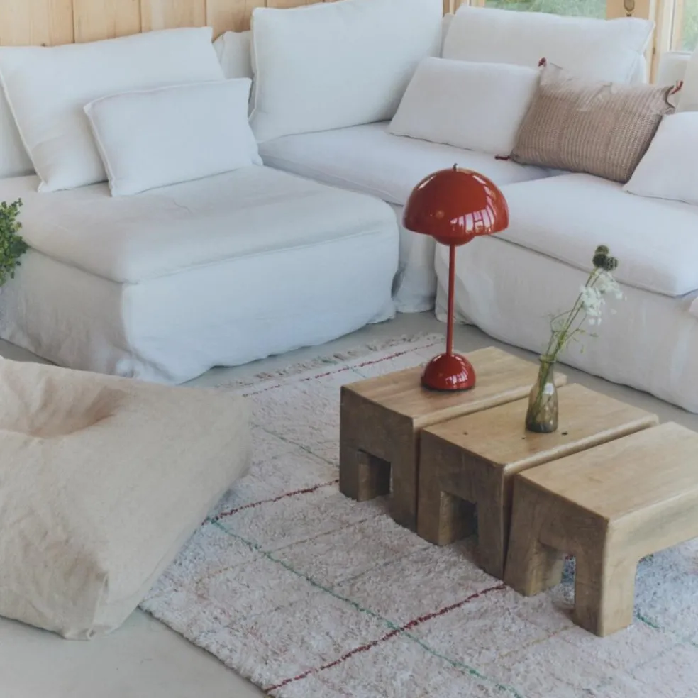 Tapis lavable Lignes de couleurs (140 x 200 cm)