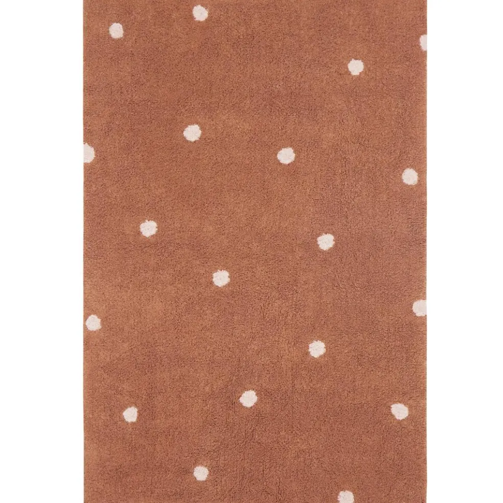Tapis lavable Mini Dot Chestnut (100 x 150 cm)