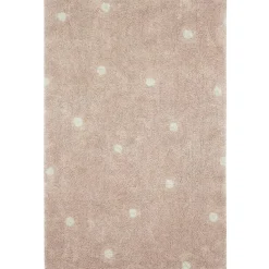 Tapis lavable Mini Dot Rose (100 x 150 cm)