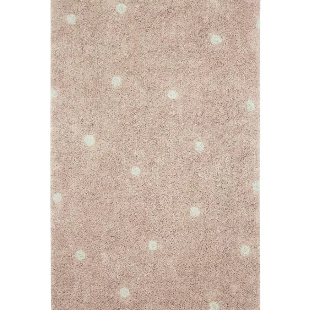 Tapis lavable Mini Dot Rose (100 x 150 cm)