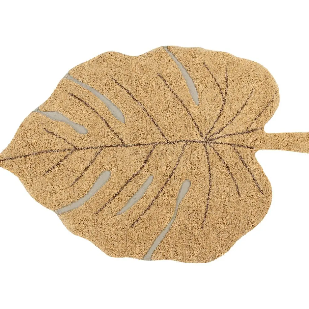 Tapis lavable Monstera miel (120 x 180 cm)