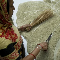 Tapis lavable Monstera olive (120 x 180 cm)