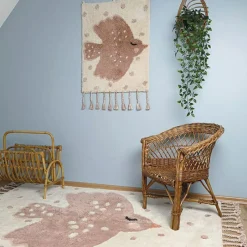 Tapis lavable rectangulaire oiseau Birdy (100 x 150 cm)