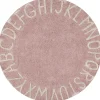 Tapis lavable rond ABC vintage nude (150 cm)