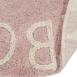 Tapis lavable rond ABC vintage nude (150 cm)