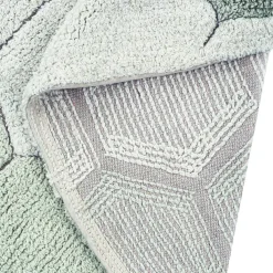 Tapis lavable rond Honeycomb Blue Sage (140 cm)