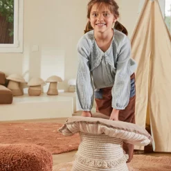 Tapis lavable Round Dot Rose (140 cm)