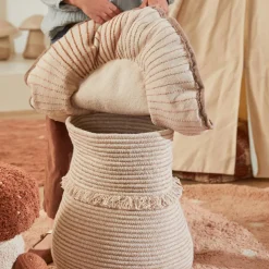 Tapis lavable Round Dot Rose (140 cm)