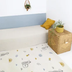 Tapis Little Wild Monkey miel (120 x 170 cm)