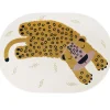 Tapis ovale léopard Kleo miel (120 x 170 cm)