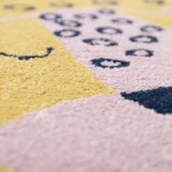 Tapis ovale léopard Kleo miel (120 x 170 cm)