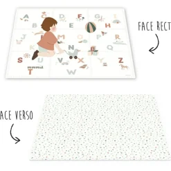 Tapis puzzle 3 en 1 Tiloo Alphabet (180 x 180 cm)
