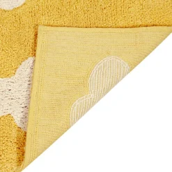 Tapis rectangulaire Clouds nuage jaune (120 x 160 cm)