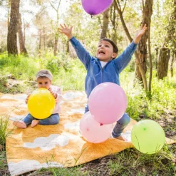 Tapis rectangulaire Clouds nuage jaune (120 x 160 cm)