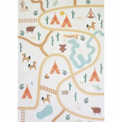 Tapis rectangulaire en vinyle Super Western (100 x 150 cm)