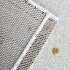 Tapis rectangulaire Little Palm palmier Miel (120 x 170 cm)