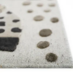 Tapis rectangulaire Little Jaguar Ivoire (80 x 125 cm)