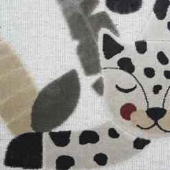 Tapis rectangulaire Little Jaguar Ivoire (80 x 125 cm)