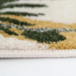 Tapis rectangulaire léopard moutarde Sören (120 x 170 cm)