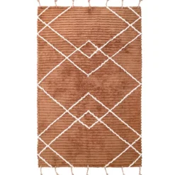 Tapis rectangulaire Lässa toffee (100 x 150 cm)