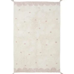 Tapis rectangulaire Minna pois rose (100 x 150 cm)