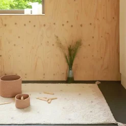 Tapis rectangulaire Minna pois rose (100 x 150 cm)