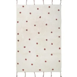 Tapis rectangulaire Nümi Ambre pois (100 x 150 cm)