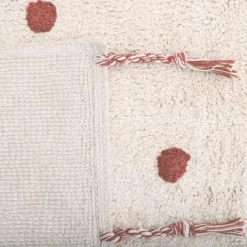 Tapis rectangulaire Nümi Ambre pois (100 x 150 cm)