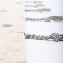 Tapis rectangulaire Nümi Gris pois (100 x 150 cm)