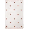 Tapis rectangulaire pois terracotta Wooly (100 x 150 cm)