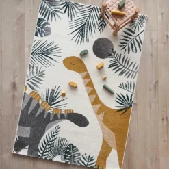 Tapis rectangulaire Sensaku dinosaure (120 x 170 cm)