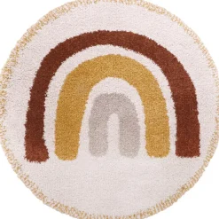 Tapis rond Bohemian arc-en-ciel (120 cm)