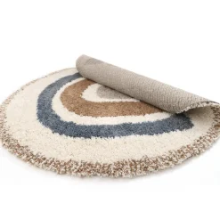 Tapis rond Bohemian rainbow Arc-en-ciel bleu (120 cm)