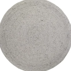 Tapis rond Neethu gris (110 cm)