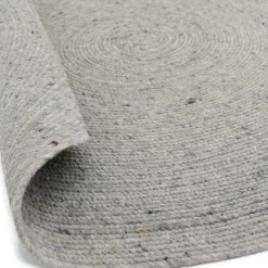 Tapis rond Neethu gris (110 cm)