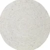 Tapis rond Neethu naturel (110 cm)