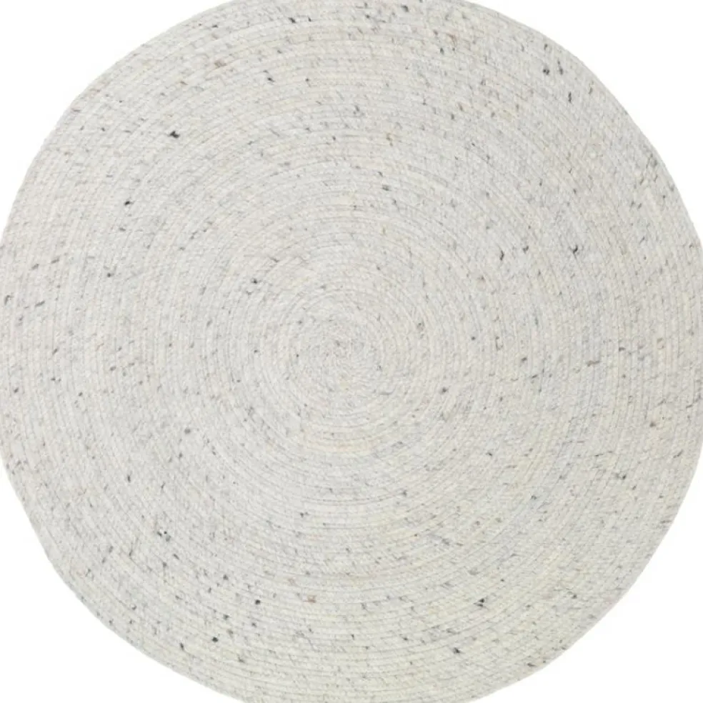 Tapis rond Neethu naturel (110 cm)