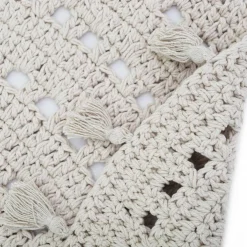 Tapis rond Nila écru (110 cm)