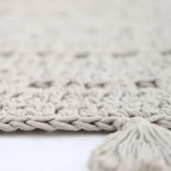 Tapis rond Nila gris perle (120 cm)